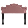 Modway Evangeline Headboard – King/California King Size Performance Velvet in Dusty Rose with Tufted Design, Adjustable Wall Mount - 4 of 4