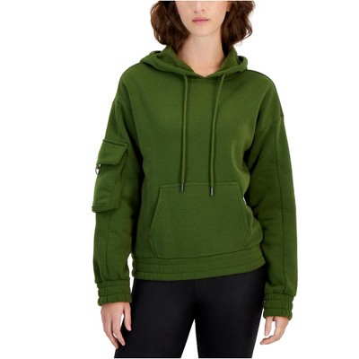 Almost Famous Womens Cargo Hoodie Sweatshirt