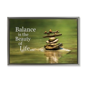 Stupell Industries Balance Is Beauty Floating Frame Canvas Art - 1 of 4