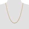 Black Bow Jewelry 2.75mm 14k Yellow Gold Solid Light Diamond Cut Rope Chain Necklace - 2 of 4
