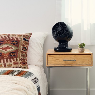 Medium Black Oscillating Pedestal Fan with Three Speed Settings