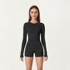 Anna-Kaci Active Women's High Waist Stretch Fit Athletic Shorts with Smooth Seam Detailing and Supportive Fabric - 2 of 4