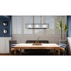 Urban Ambiance Luxury Minimalist Chandelier,  8.75"H x 40"W,  Midnight Black Finish, UHP3131 - 2 of 4