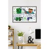 Trends International Minecraft: Doodle - Steve & Creeper Framed Wall Poster Prints - 2 of 4