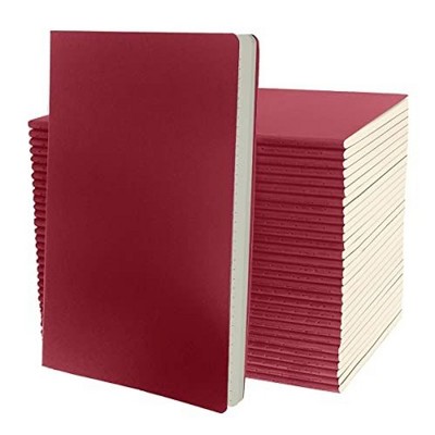 Simply Genius A5 Dotted Notebooks with Softcover - Journals for Writing - Grid Notebook - 92 pages, 8.2" x 5.5" (Wine, 30 pack)