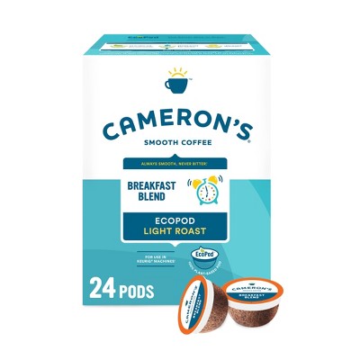 Cameron's Breakfast Blend Light Roast Coffee Pods - 24ct : Target