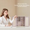 Gulches Double door jewelry box can rotate 360¡ã multi-layer drawer necklace ring jewelry storage box - 2 of 4