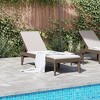 vidaXL Sun Lounger Brown 73.2"x23.6"x11.4" PP - 3 of 4
