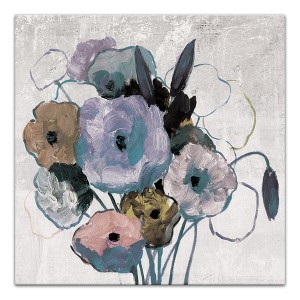 Creative Products Purple Blue Florals 24 x 24 Canvas Wall Art - 1 of 4