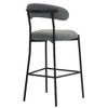 Kumasinova 26'' Counter Height Bar Stools Set of 2, Teddy Fabric Kitchen Island Counter Stool for Kitchen Counter, Upholstered Armless Dining Chair - 3 of 4