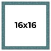 PosterPalooza | Square Simple Blue Picture Frame - UV Acrylic, Foam Board Backing, Hanging Hardware - 2 of 4
