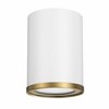 Z-Lite Arlo 1 - Light Flush Mount in  Matte White/Rubbed Brass - 4 of 4