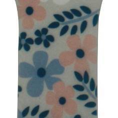 small pink and navy flowers