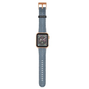 Sheila Wenzel-Ganny Minimal Blue Mudcloth 42mm/44mm Rose Gold Apple Watch Band - Society6 - 1 of 3