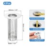 Unique Bargains Stainless Steel Bathroom Kitchen Hair Floor Drain Strainer - 2 of 3