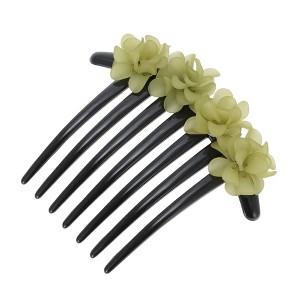 Unique Bargains Women's Frosted Hydrangeas Side Comb 1 Pc - 1 of 4