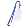 Unique Bargains Office Vertical ID Card Badge Holder with Blue Nylon Neck Strap 85 x 55mm - 4 of 4