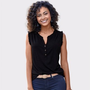 Women's 2 Pk Polka Dot Tops - LASCANA - 1 of 4