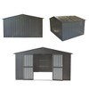CAVINAS Storage Shed with Lockable Door Weatherproof Galvanized Steel Garden Shed for Backyard, Lawn - 2 of 4