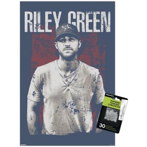 Trends International Riley Green - Grunge Unframed Wall Poster Prints - 1 of 4