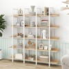 YONWAY 5 Tier Bookcase Home Office Open Bookshelf, Vintage Industrial Style Shelf with Metal Frame, MDF Board for Living room or Bedroom - 2 of 4