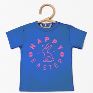 The Juniper Shop Happy Easter Eggs Toddler Short Sleeve Tee - 1 of 4