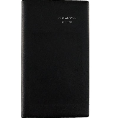 AT-A-GLANCE 2021-2022 3.75" x 6.5" Academic Planner DayMinder Black AY53-00-22