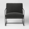 Metal Framed Sling Accent Chair Dark Gray - Room Essentials™ - 3 of 4