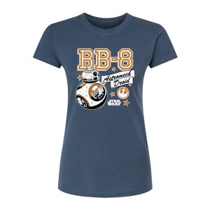 Women's Star Wars: The Force Awakens BB8 Fitted Graphic T-Shirt - Indigo - X-Large - 1 of 2