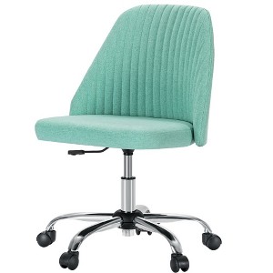Grungis Office Chair with  with Wheels,Modern Fabric Armless Desk Chair for Adult,Student - 1 of 4