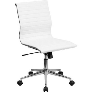 Mid Back Executive Chair White - Riverstone Furniture Collection