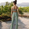 Anna-Kaci Active Women's High-Rise Flared Yoga Pants with Crossover Waist Detail - 4 of 4
