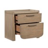 1pc Modern Light Brown Finish Nightstand with Storage Drawers Wooden Bedroom Furniture Stunning Design - 4 of 4
