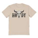 Rerun Island Men's Howdy Skull Short Sleeve Graphic Cotton T-shirt