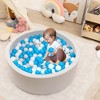 Costway 35.5" x 12" Soft Round Ball Pool for Toddlers & Baby with 200 Ocean Balls - 2 of 4