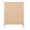 GlasFlength Nightstands Modern Three Drawer Bedside Table with Metal Handles Elegant Design for Bedroom Storage, White, 19"*15"*25" - 4 of 4