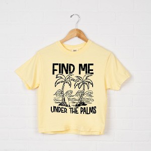 Simply Sage Market Women's Find Me Under The Palms Relaxed Fit Cropped Tee - 1 of 2