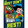 Teen Titans Go The Best Don't Rest Boy's Navy T-shirt - 2 of 3