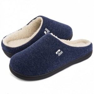 RockDove Men's Evan Faux Shearling Slide Slipper - 1 of 4