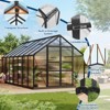 8x14 FT Greenhouses for Outside, Greenhouse with Aluminum Frame, Lockable Door and Ajustable Roof Vent, for Outside Garden Backyard, Patio - 2 of 4