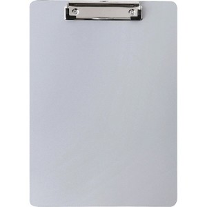 Business Source Clipboard 1/2" Safety Clip Plastic 12-2/5"x8-9/10"x1/10" SR 49265 - 1 of 1
