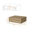 NicBex 15.7 inch Wide Floating Nightstand with 1 Drawer,Modern Wall-Mounted Side Table with Wood Frame,Bedside Table for Bedroom,Living Room - 3 of 4