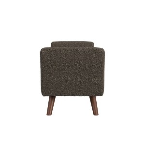 HomePop Modern Boucle Storage Bench with Wood Legs - 1 of 4