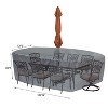 Summerset Shield Mercury Cover Fits Oval/Rectangle Table & Chairs with Ties, Velcro Closure, Elastic & Spring Cinch Lock - 2 of 4