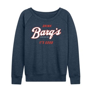 Women's - Coca-Cola - Barq's It's Good Lightweight French Terry Wide Neck Long Sleeve Shirt - 1 of 4