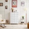 FURNIinspire Utility Storage Shelves Tall Dresser Storage Tower, Versatile Standing Cubbies For Kid Room, Closet, Entryway, White, 11.8"*31.4"*45.6" - 2 of 4