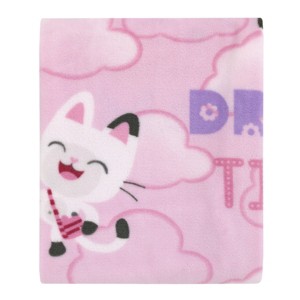 NoJo DreamWorks Gabby's Dollhouse Dream It Up Pink and Purple Pandy Paws Super Soft Toddler Blanket - 1 of 4
