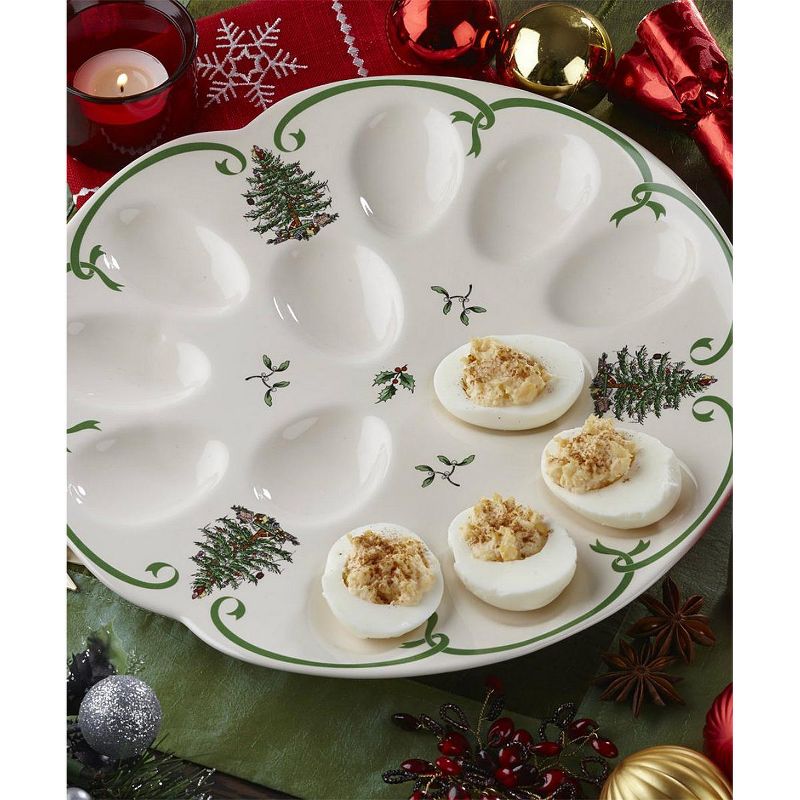 Spode Christmas Tree Devilled Egg Dish - 13 Inch, 3 of 4