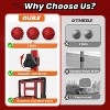 Skirfy Kids Basketball Hoop with Stand, Adjustable Height 3.5FT-6.2FT Toddler Basketball Goal Indoor Outdoor Sport Game，Red - 2 of 4