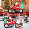 Karl Home Lighted Santa Claus Rides Motorcycle Christmas Outdoor Decoration - 3 of 4